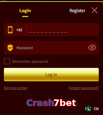 Crash7bet login preview